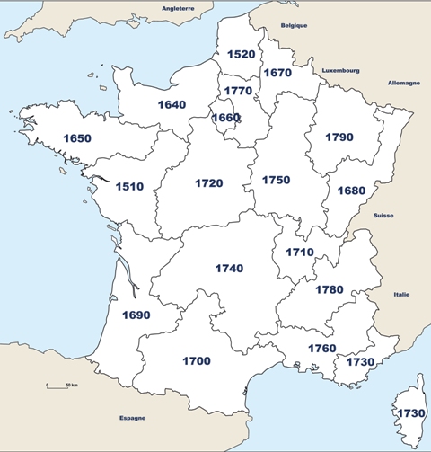 Districts Rotary en France