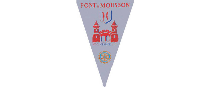 Fanion du club Rotary de Pont-à-Mousson