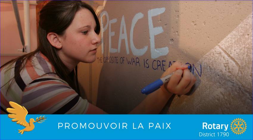Promouvoir la paix avec le Rotary