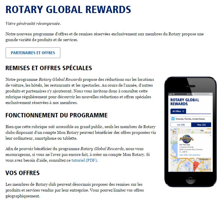 Rotary Global Rewards, un correspondant 1790