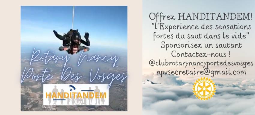 RC Nancy Porte des Vosges : Handitandem parrainé par Nicolas Peifer