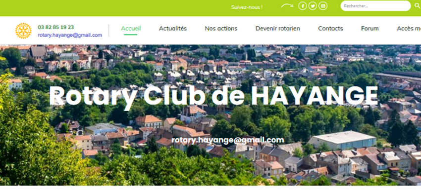 Le nouveau site du Rotary Club d'Hayange en ligne